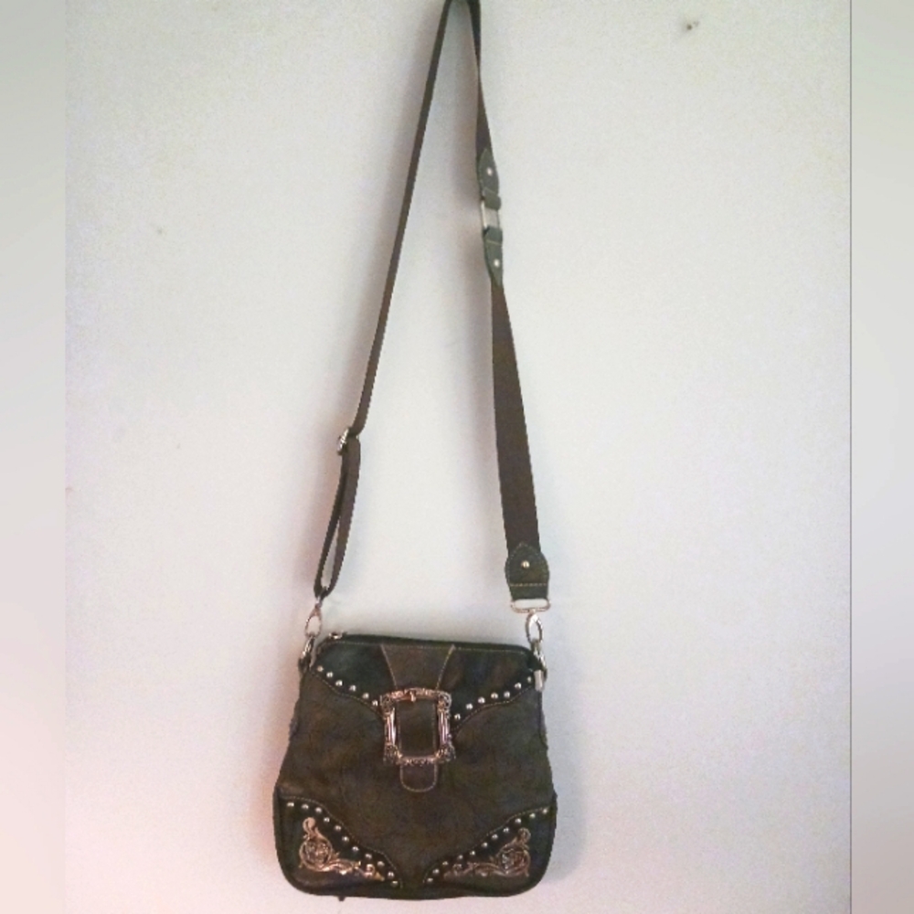 Montana West Women's Conceal/Carry, Stylish Black Crossbody Bag.